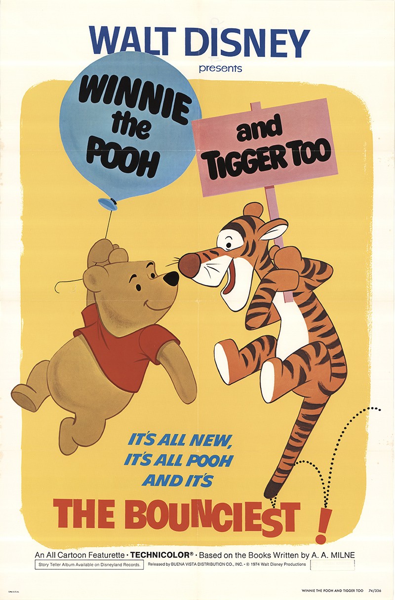 Extra Large Movie Poster Image for Winnie the Pooh and Tigger Too