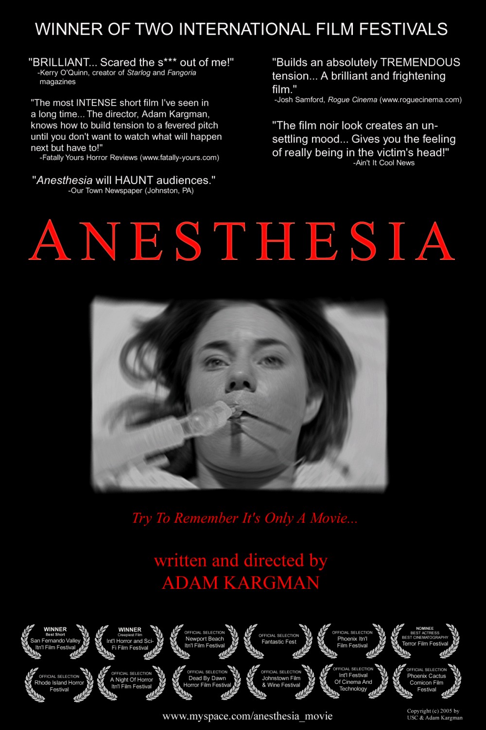 Extra Large Movie Poster Image for Anesthesia