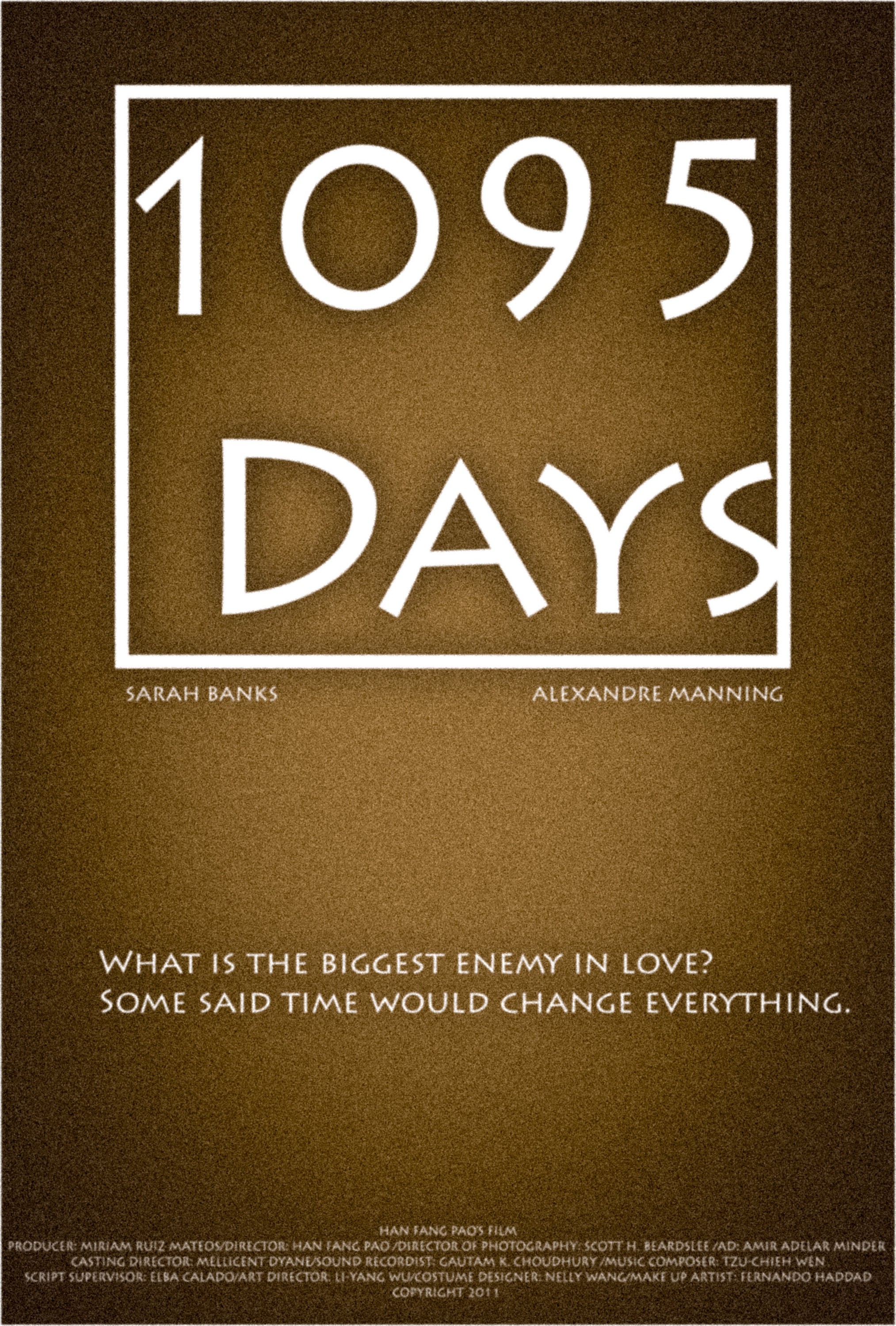 Mega Sized Movie Poster Image for 1095 Days
