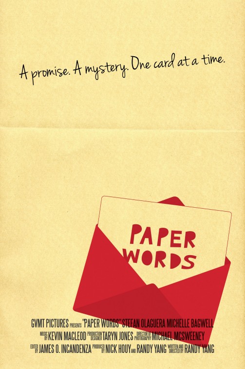 Paper Words Short Film Poster
