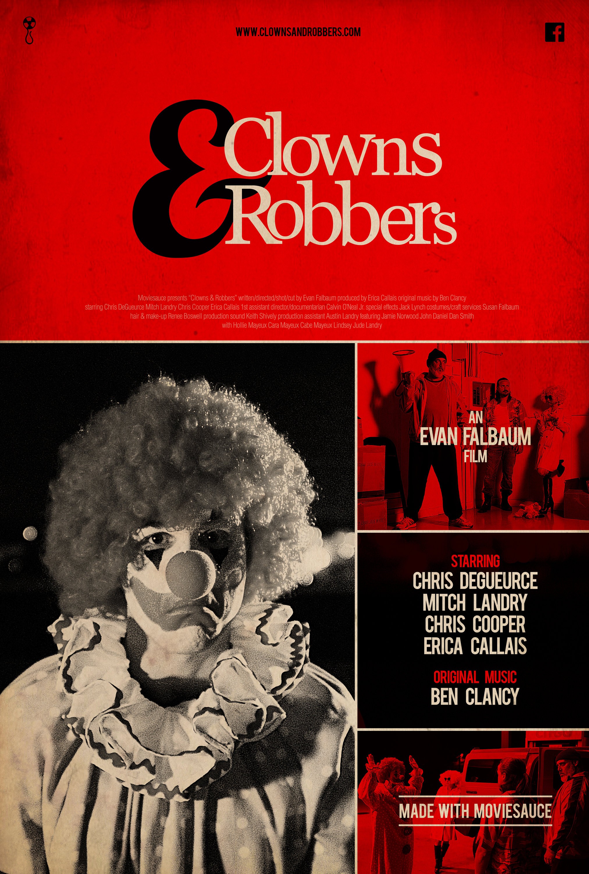 Mega Sized Movie Poster Image for Clowns & Robbers