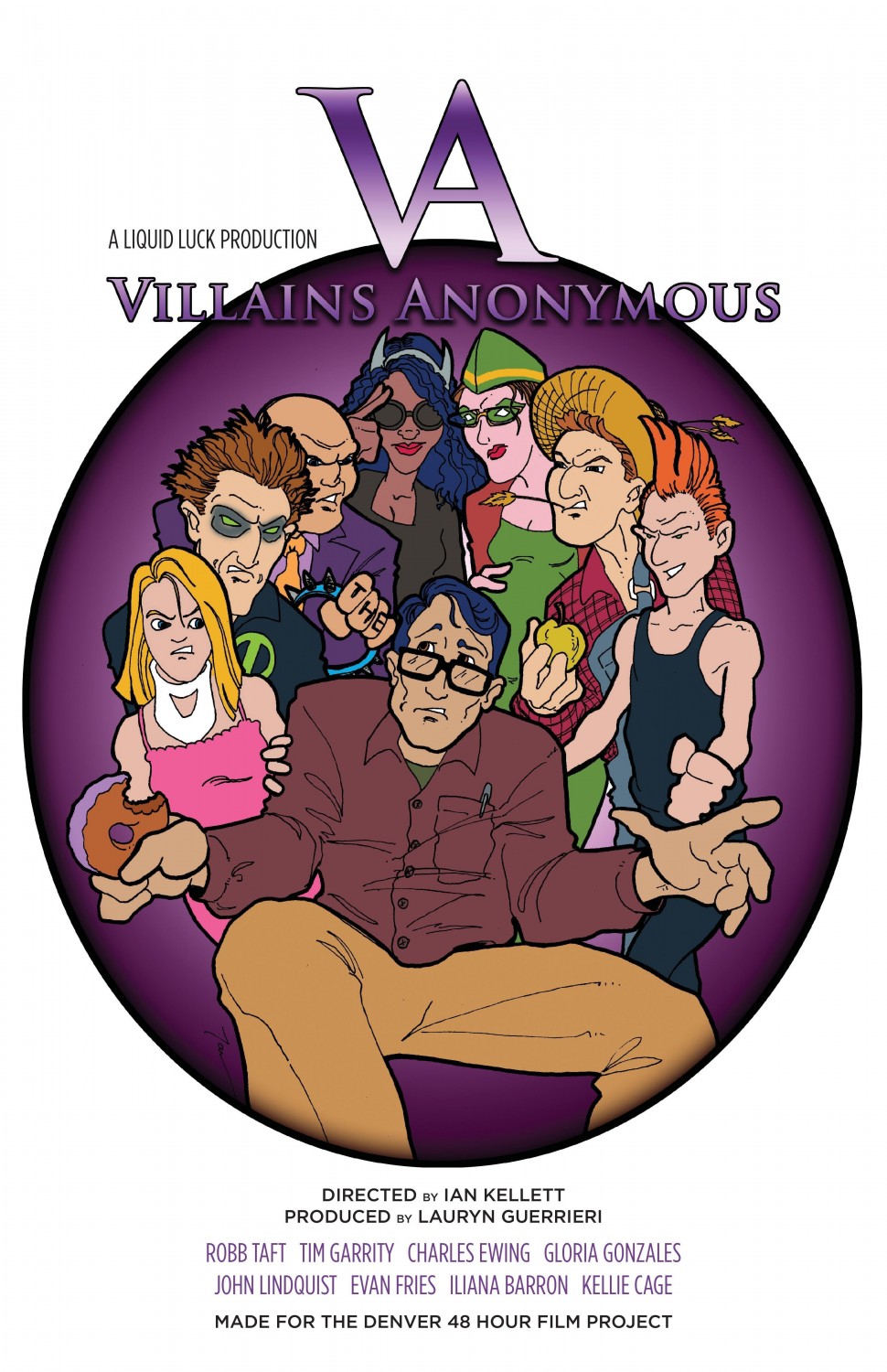 Extra Large Movie Poster Image for Villains Anonymous