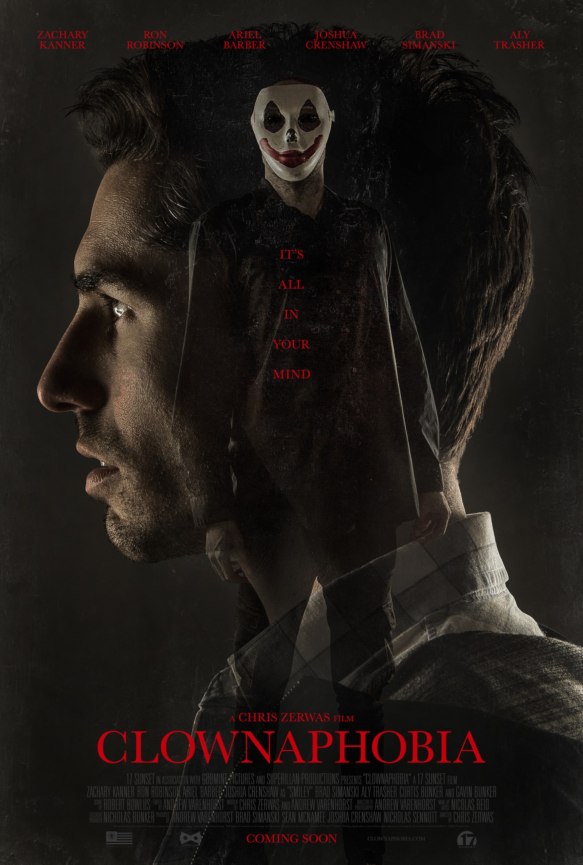 Mega Sized Movie Poster Image for Clownaphobia