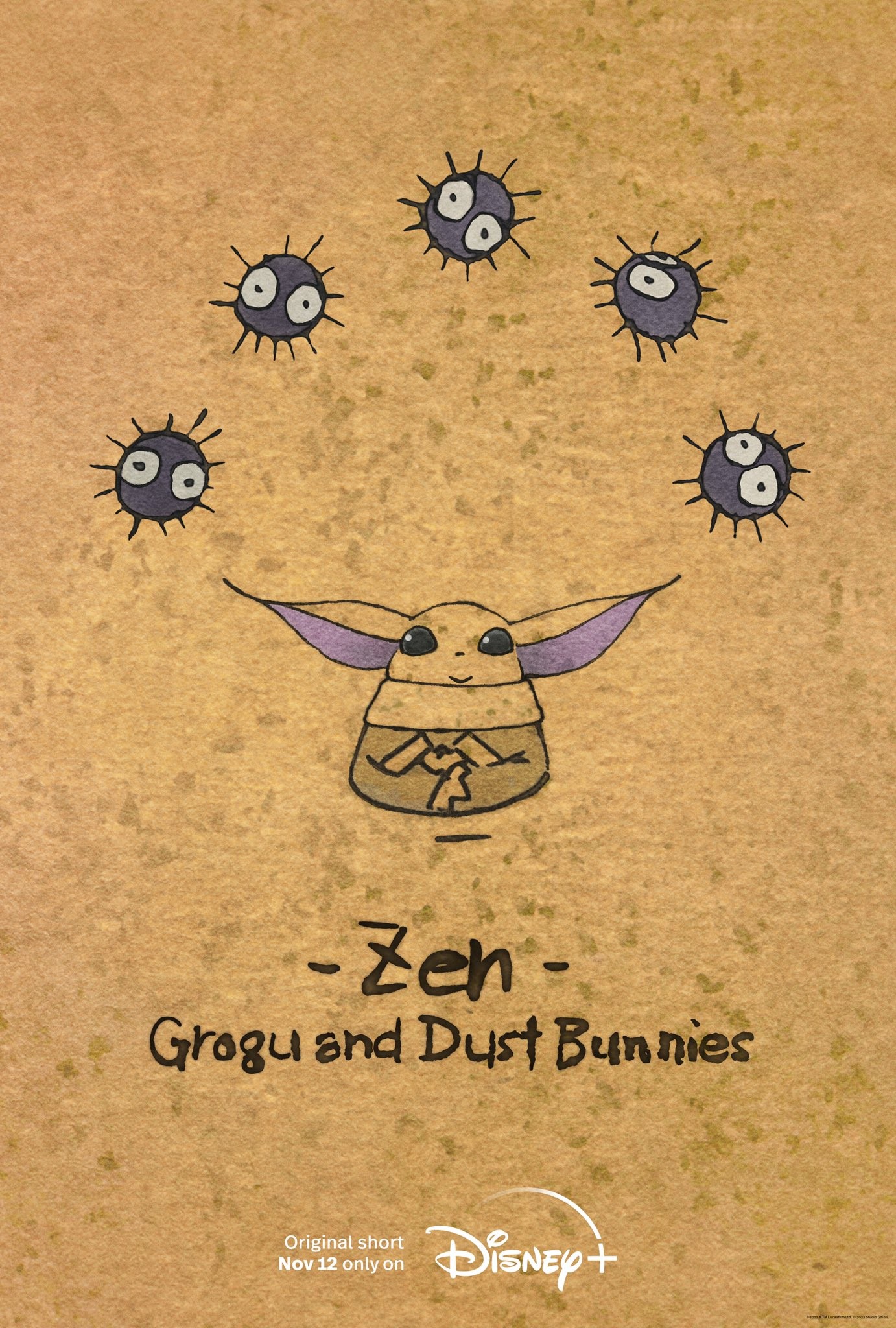 Mega Sized Movie Poster Image for Zen - Grogu and Dust Bunnies