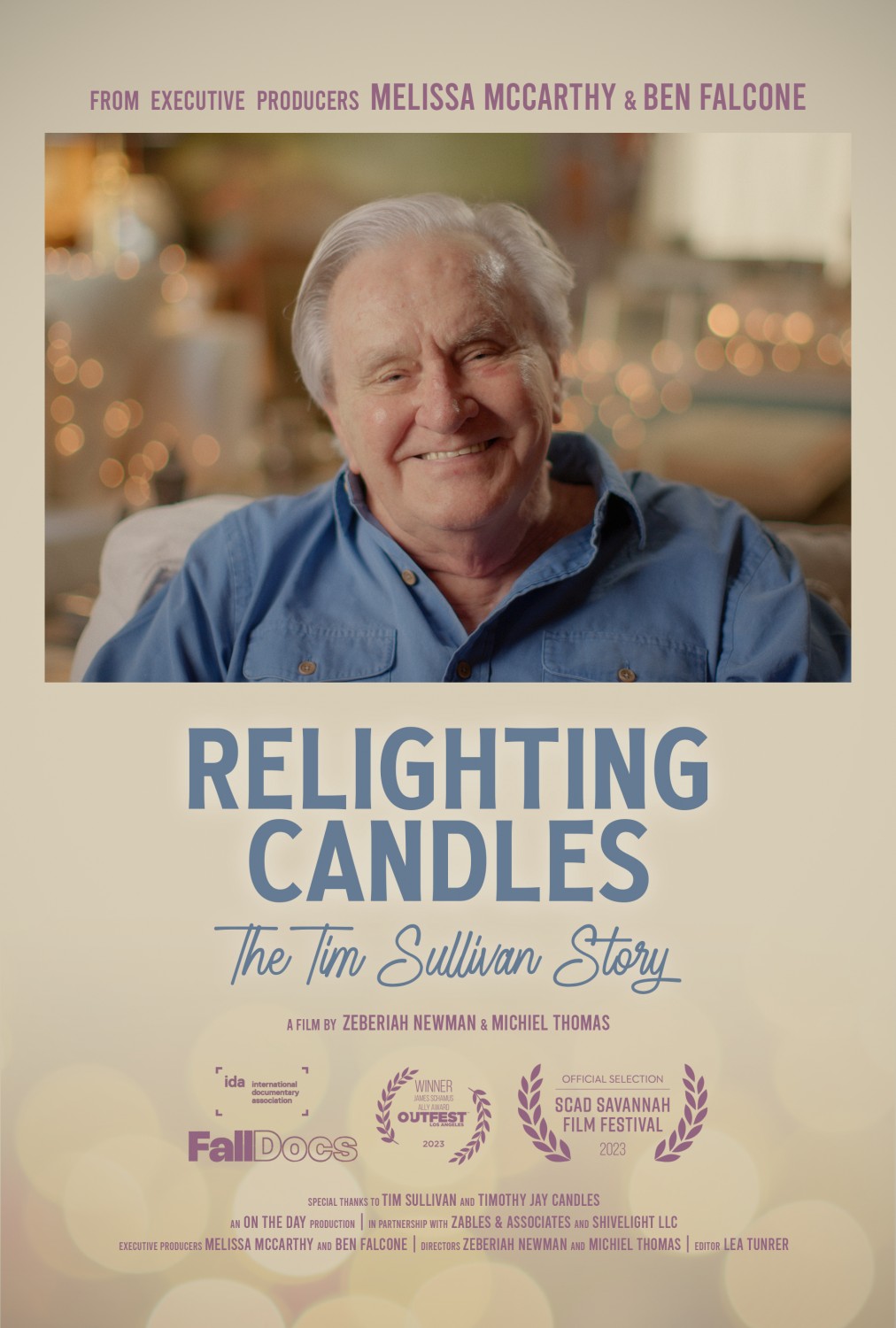 Extra Large Movie Poster Image for Relighting Candles: The Tim Sullivan Story