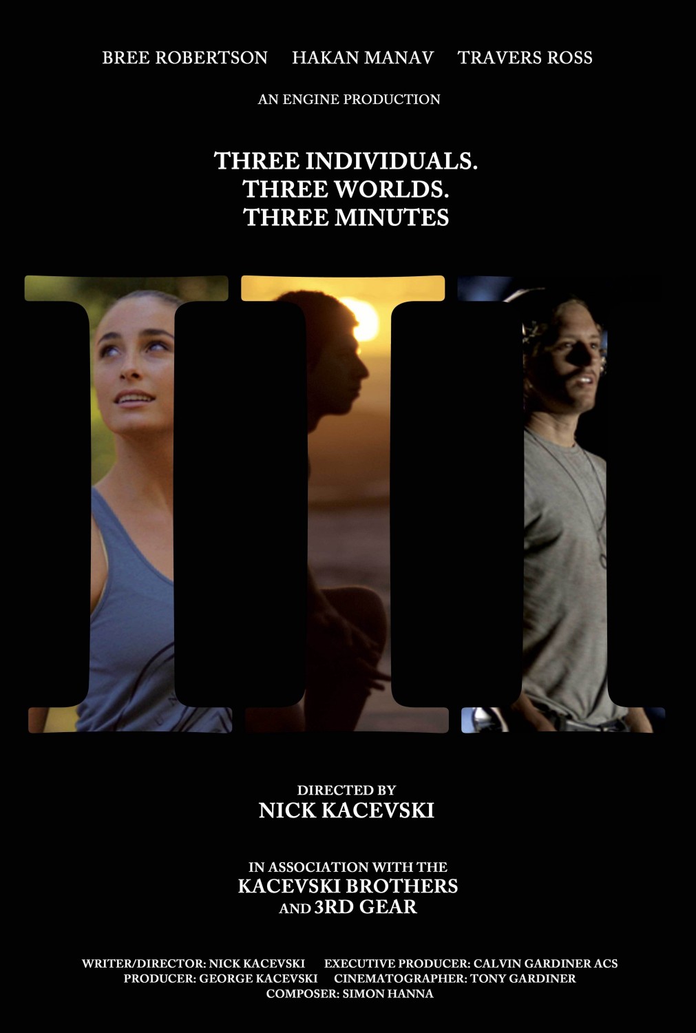Extra Large Movie Poster Image for III (Three)