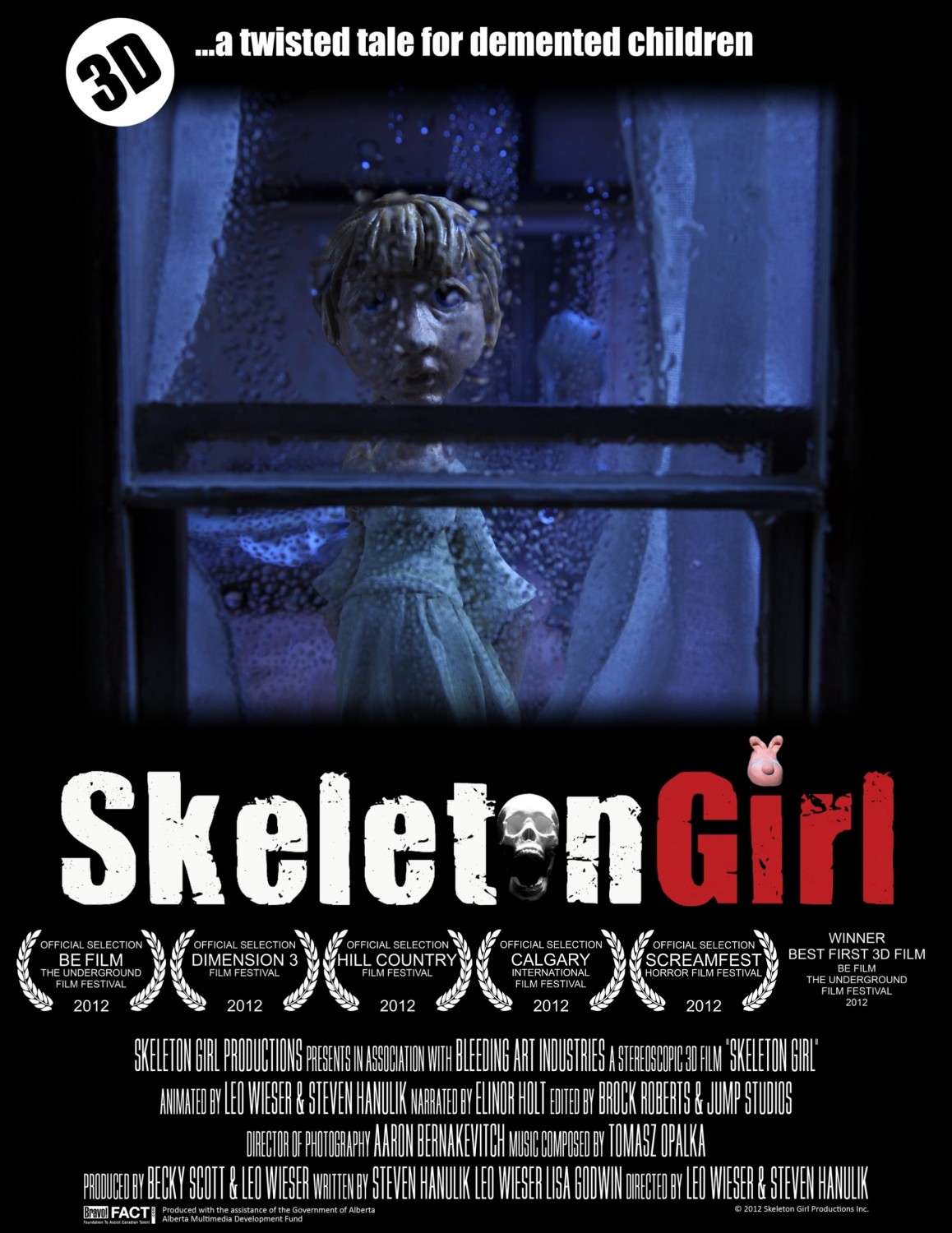 Extra Large Movie Poster Image for Skeleton Girl