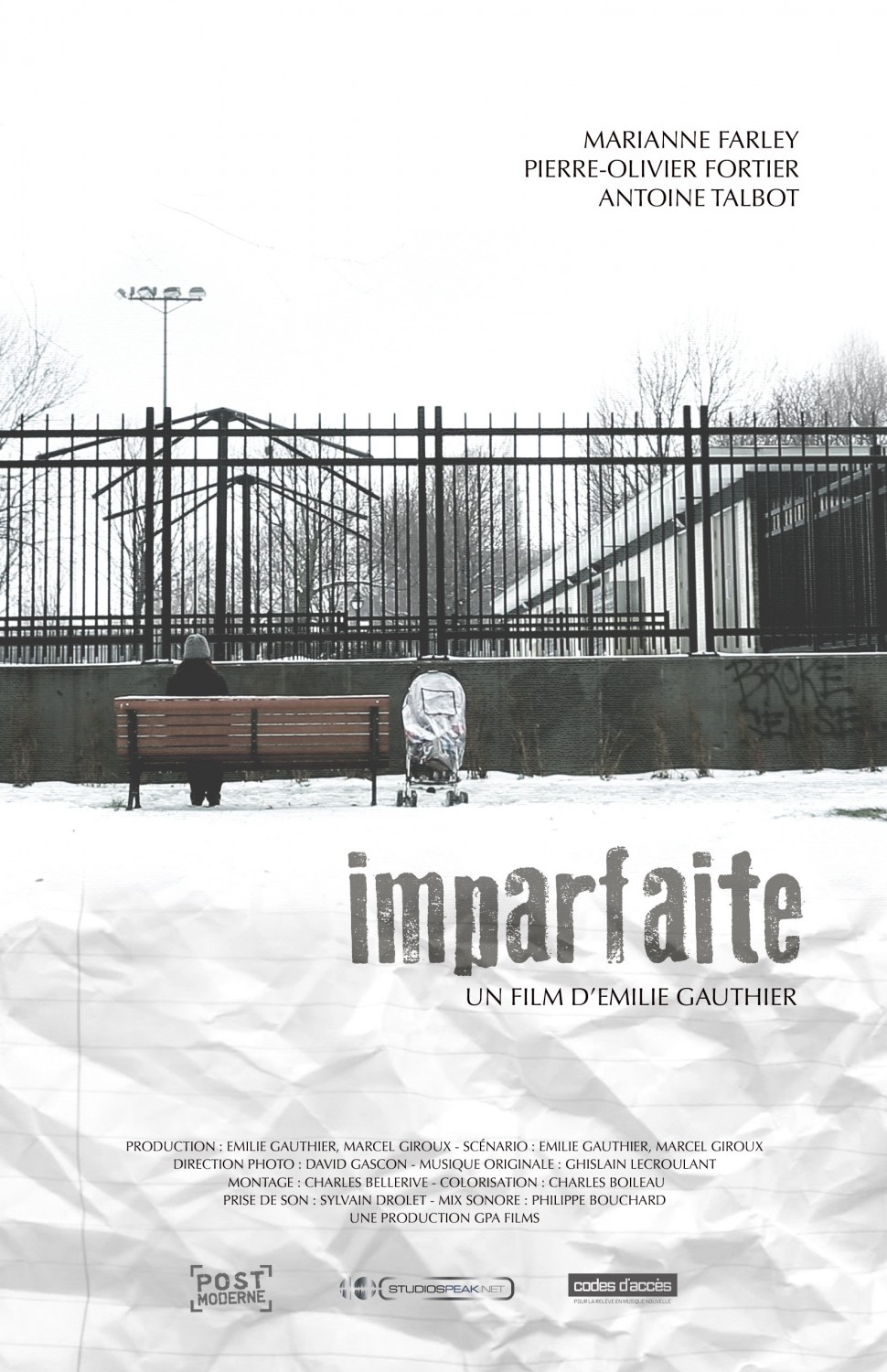 Extra Large Movie Poster Image for Imparfaite