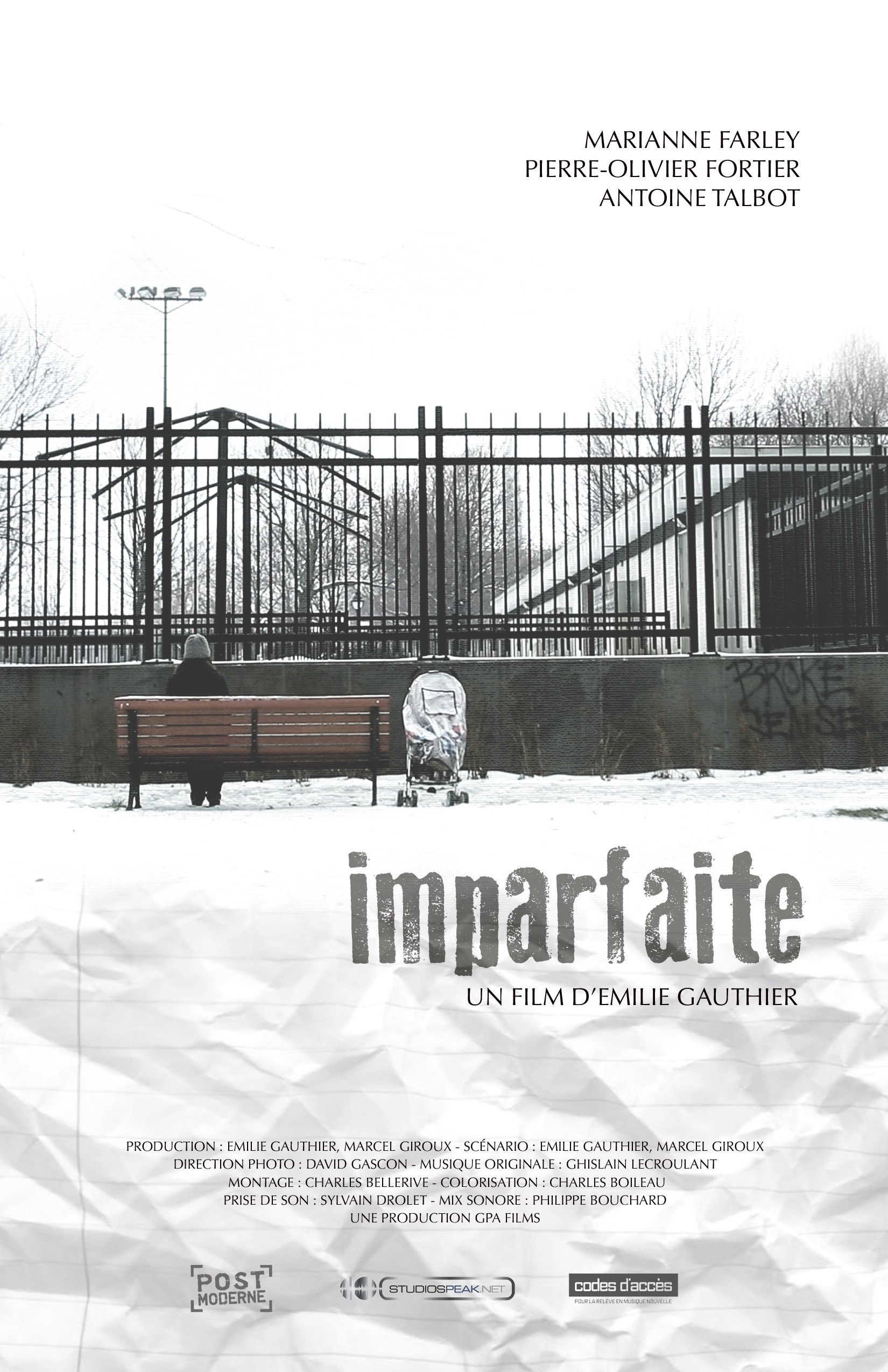 Mega Sized Movie Poster Image for Imparfaite