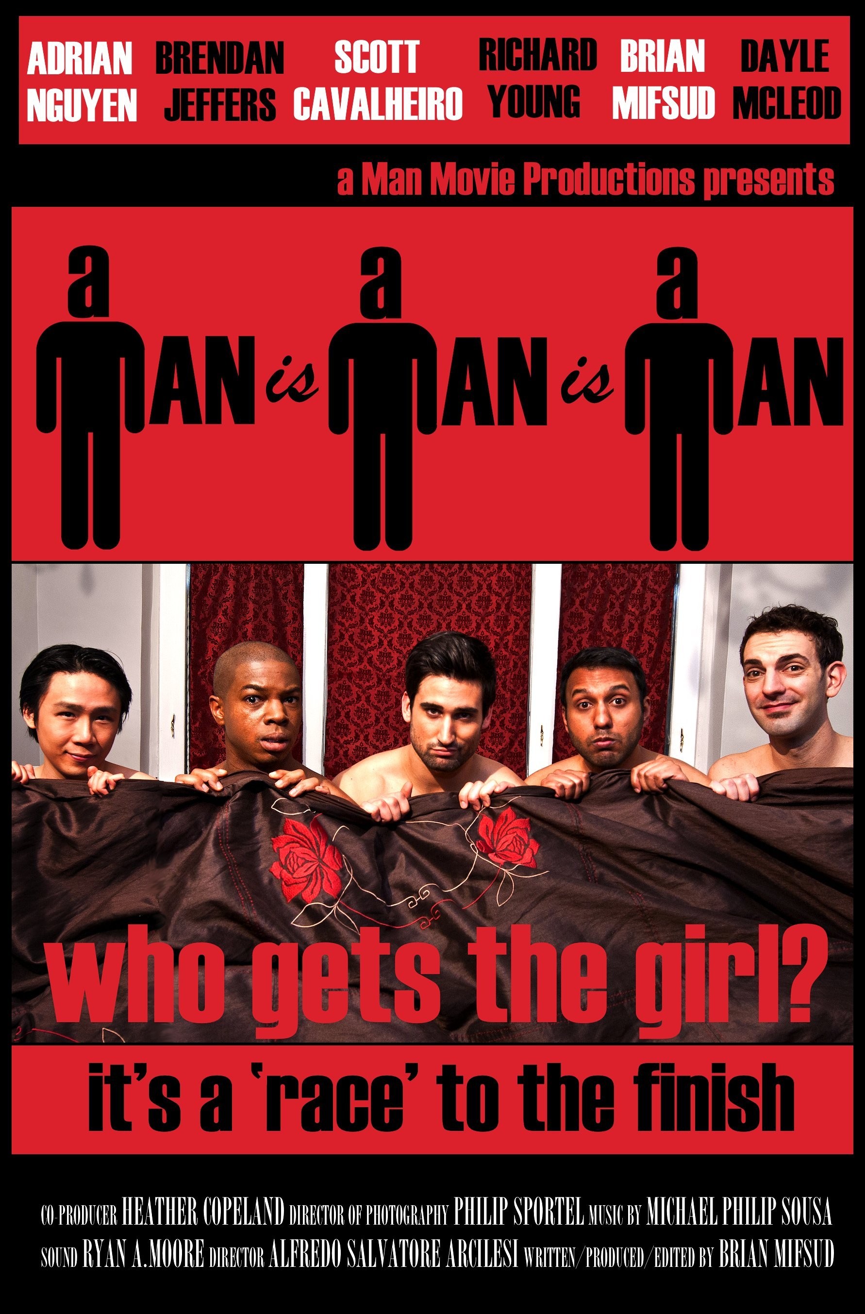 Mega Sized Movie Poster Image for A Man Is a Man Is a Man