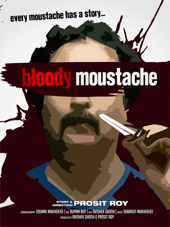 Bloody Moustache Short Film Poster