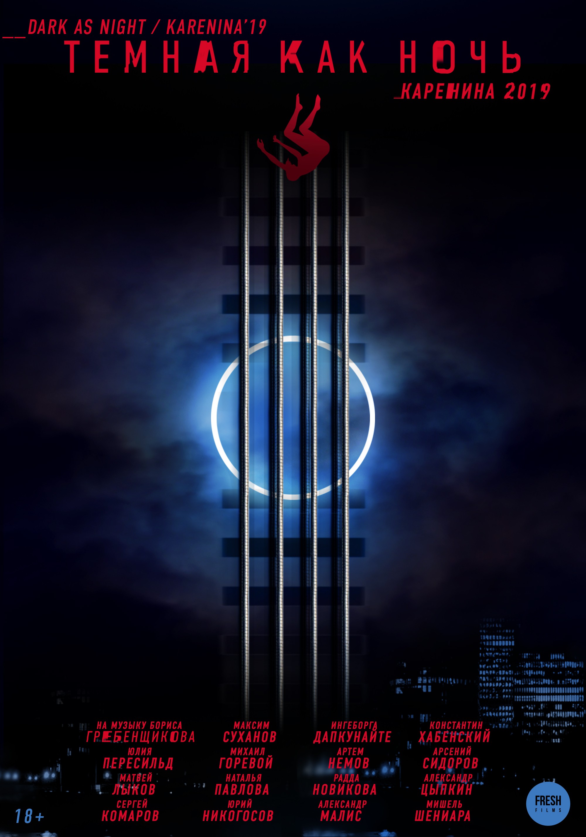 Mega Sized Movie Poster Image for Dark like the Night. Karenina-2019.