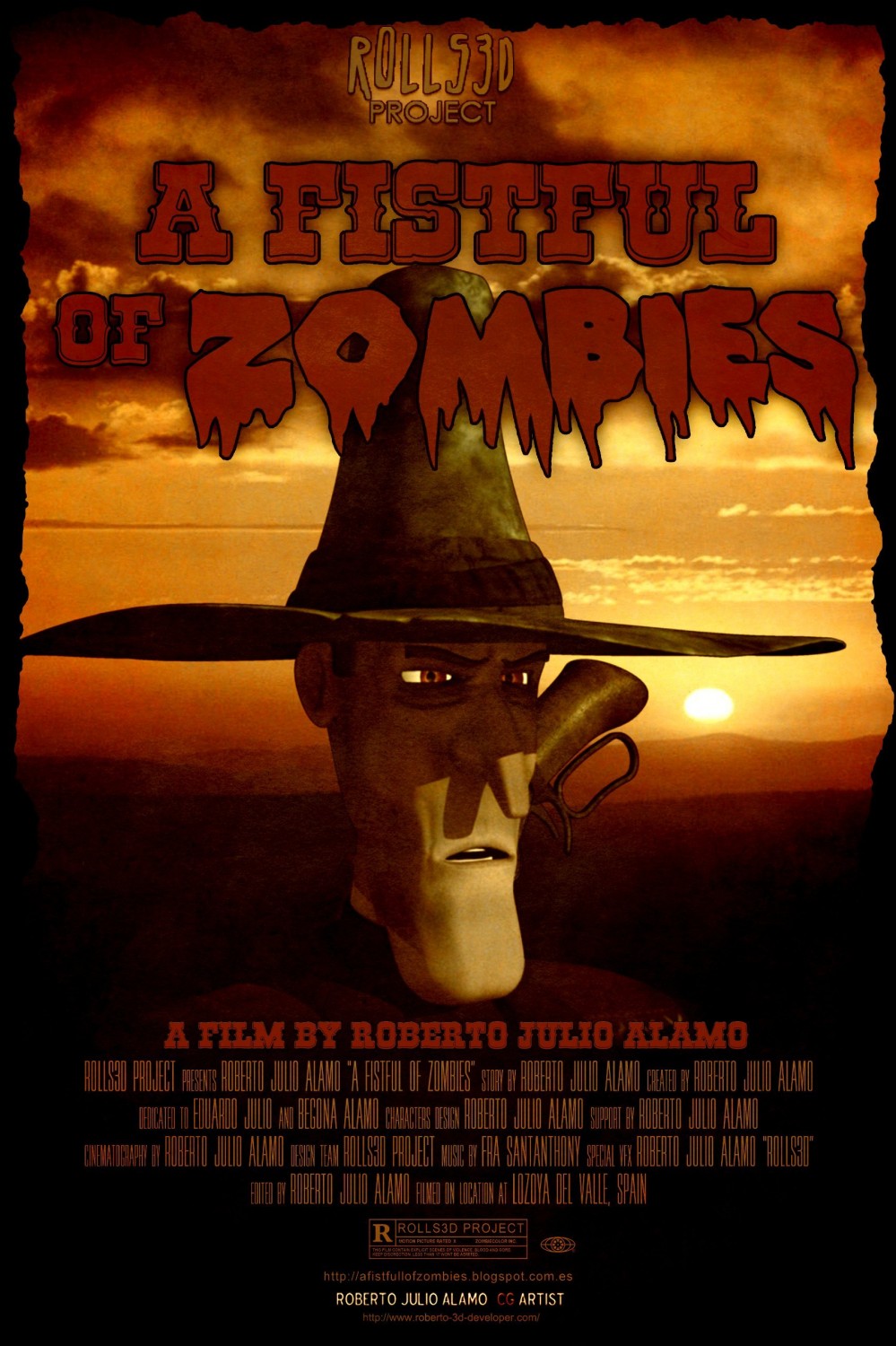 Extra Large Movie Poster Image for A Fistful of Zombies
