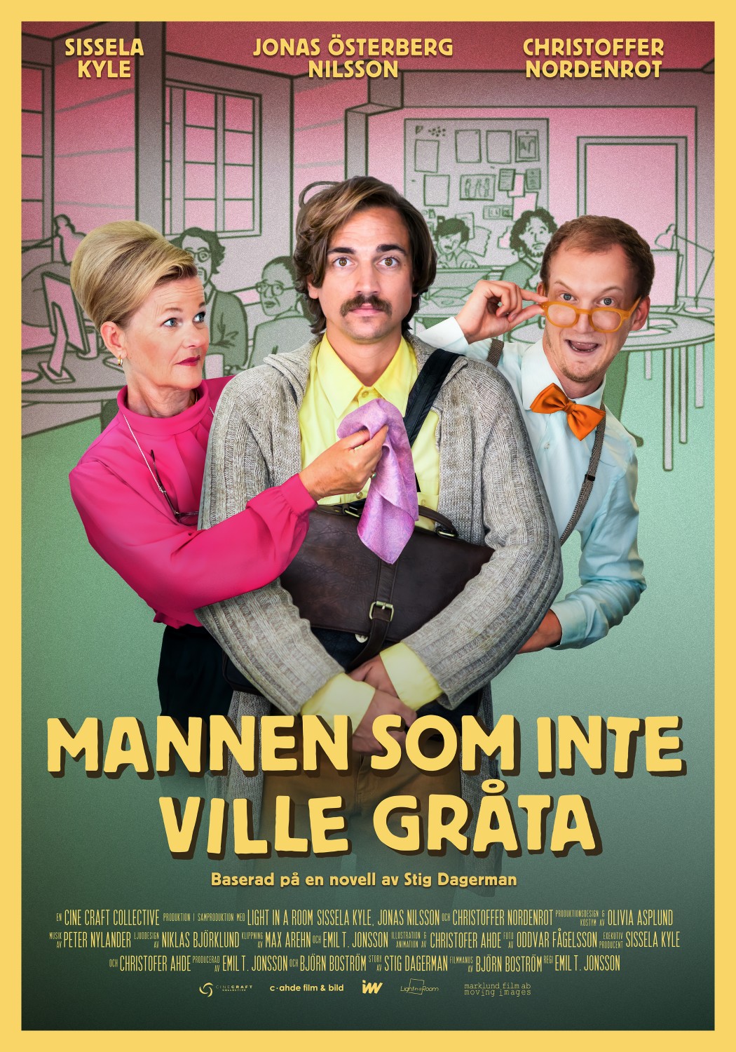 Extra Large Movie Poster Image for Mannen som inte ville grta